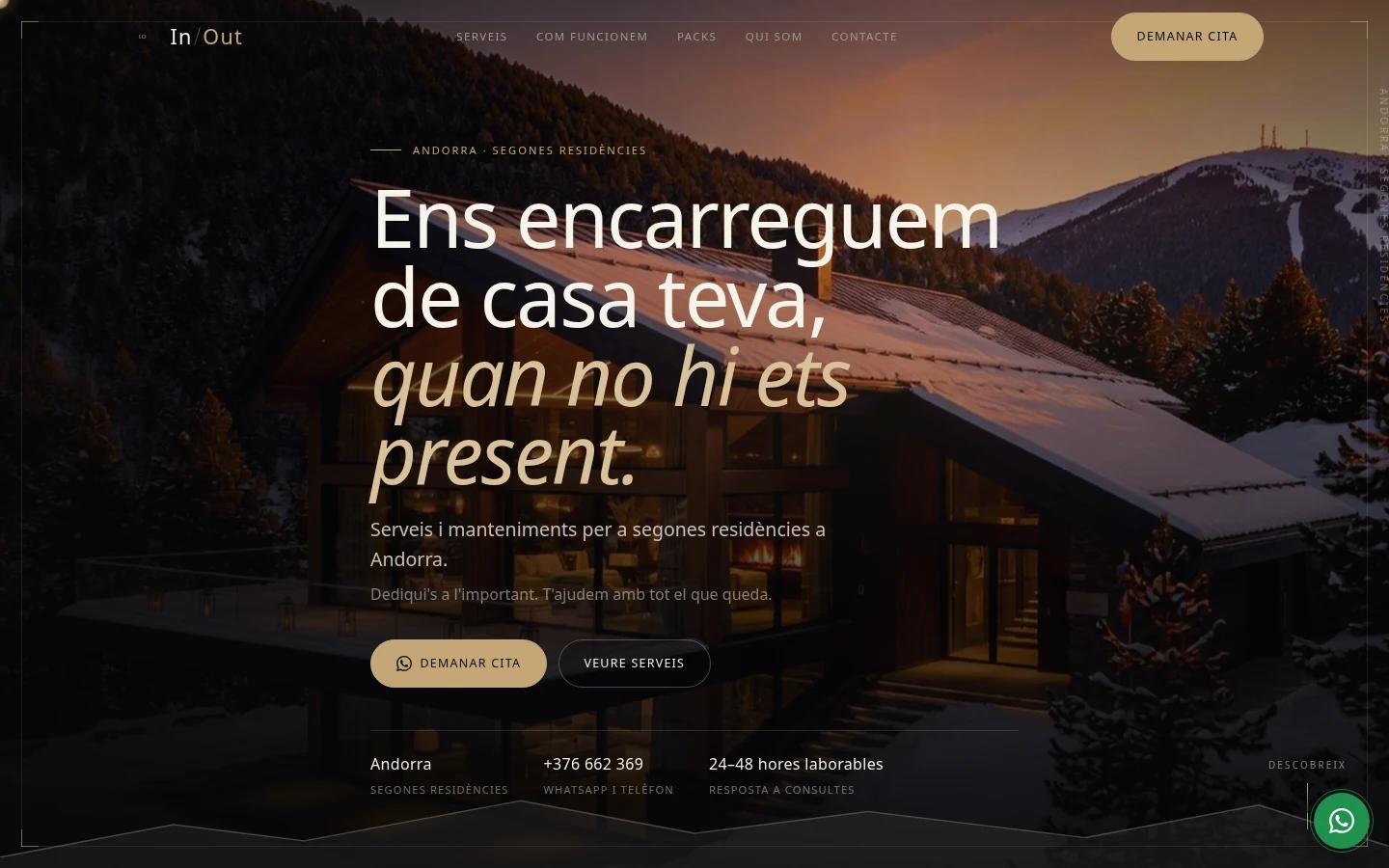 Captura de la web de InOut
